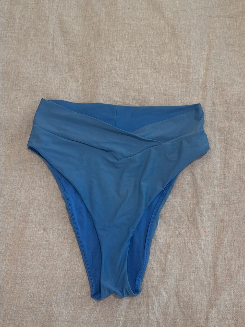 Aerie Blue Crossover High Waisted Bottoms